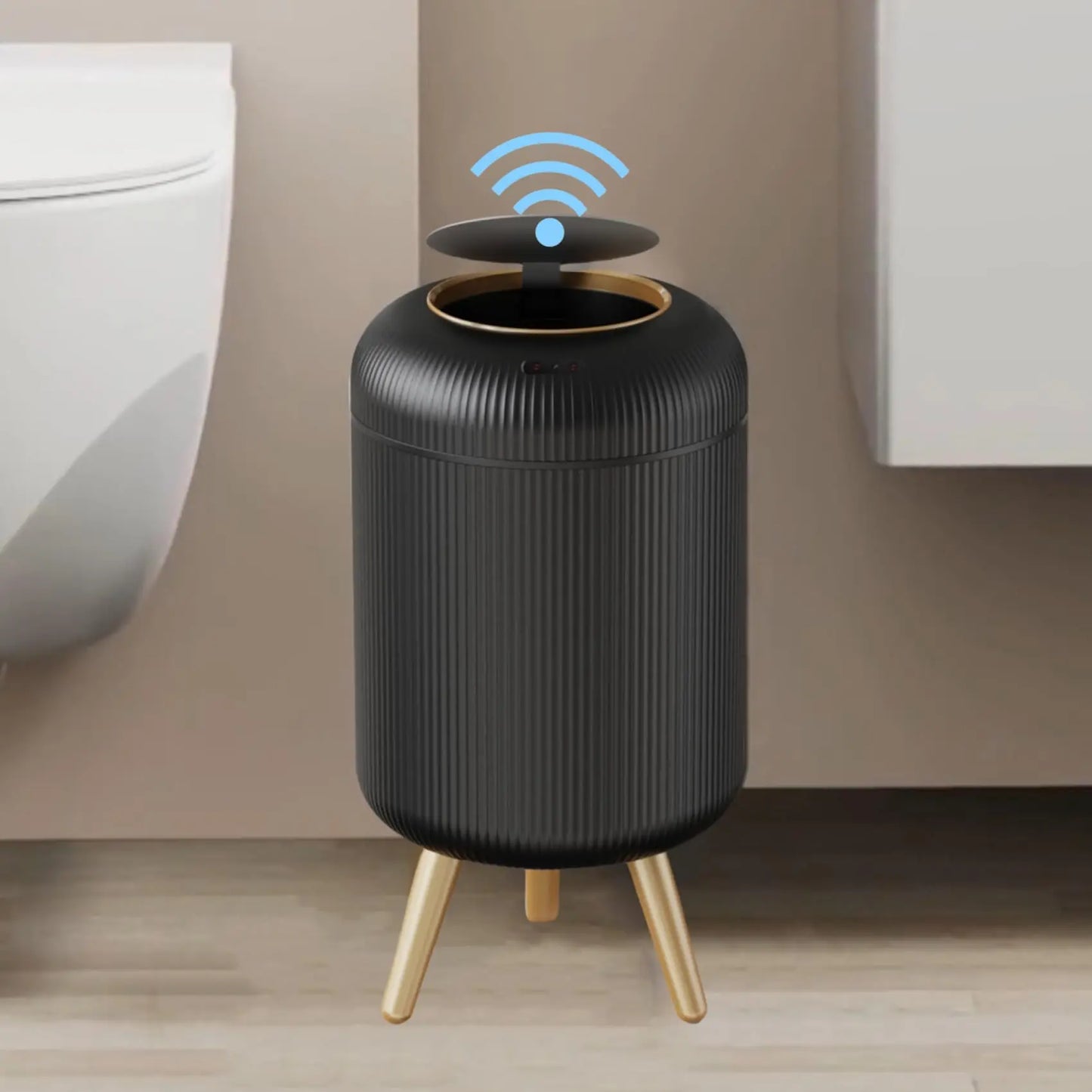 Bathroom Trash Can With Motion Sensor