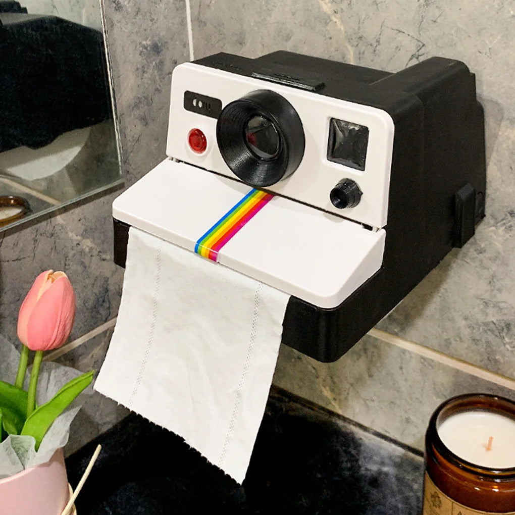 Tissue Box Shaped like a Retro Movie Camera