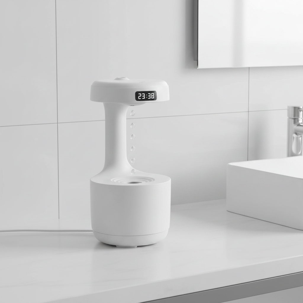 Compact LED Display Humidifier for Any Room