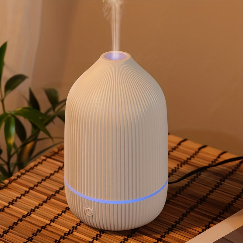 Aroma Humidifier & Essential Oil Diffuser, 2-in-1, Soundwave Technology Aroma Diffuser, Auto Shut-Off, 7-color, Quiet Humidifier for Home Office Desktop Bedroom, Portable, USB Powered, Holiday Gift.