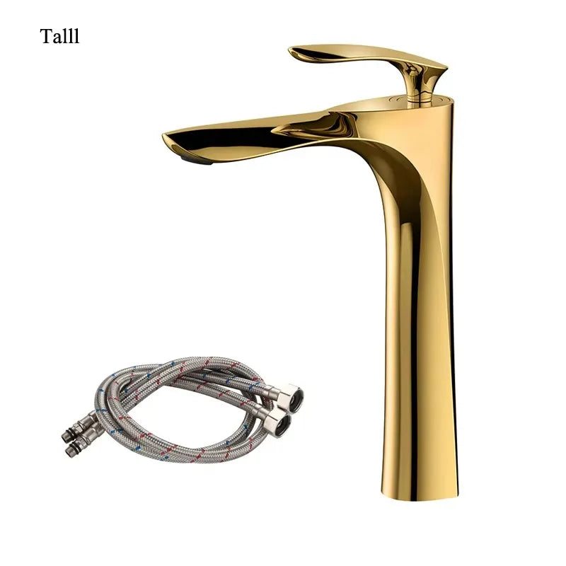 Golden Maple Leaf Basin Faucet - Aura Banho