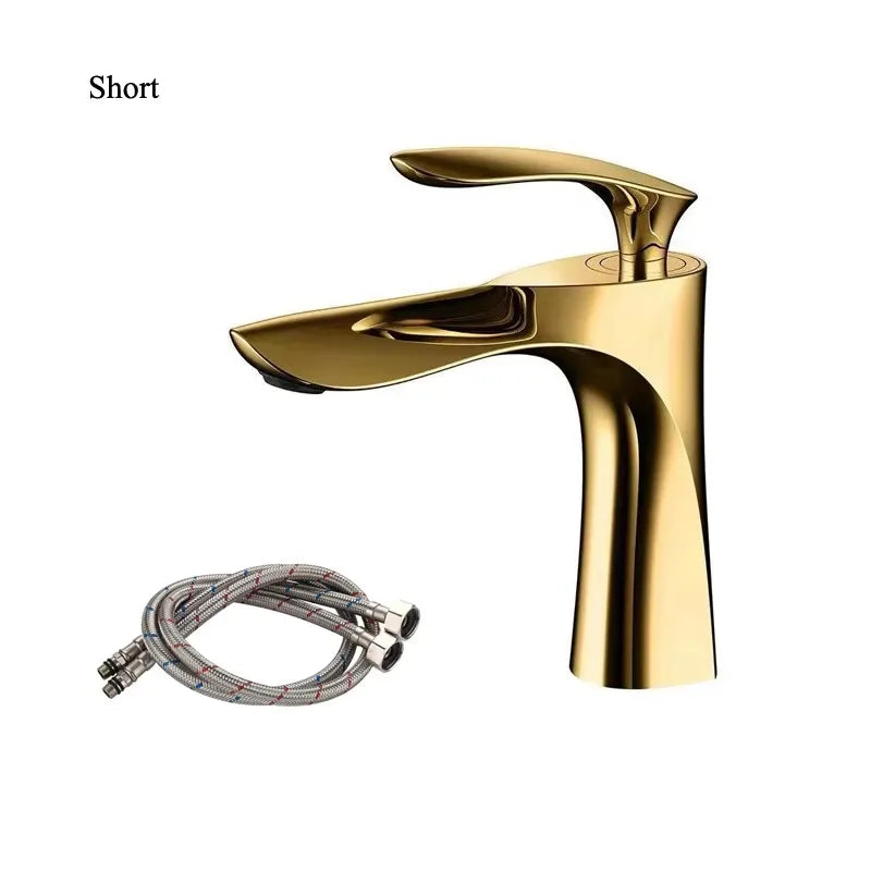 Golden Maple Leaf Basin Faucet - Aura Banho