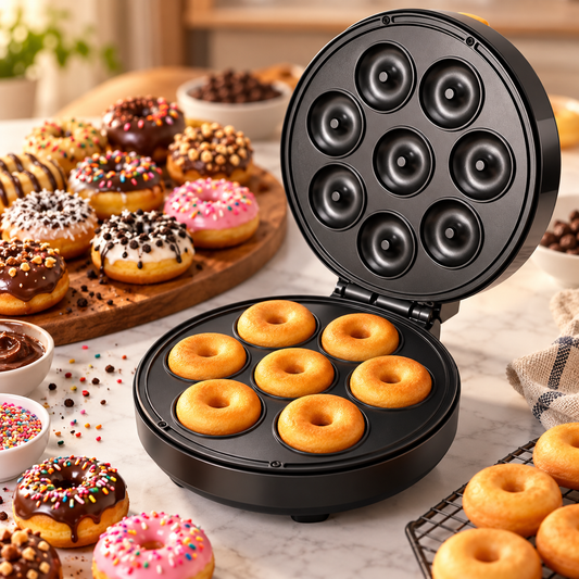 Máquina Mini Donera Eléctrica - Prepara Donas Caseras Fácil y Rápido