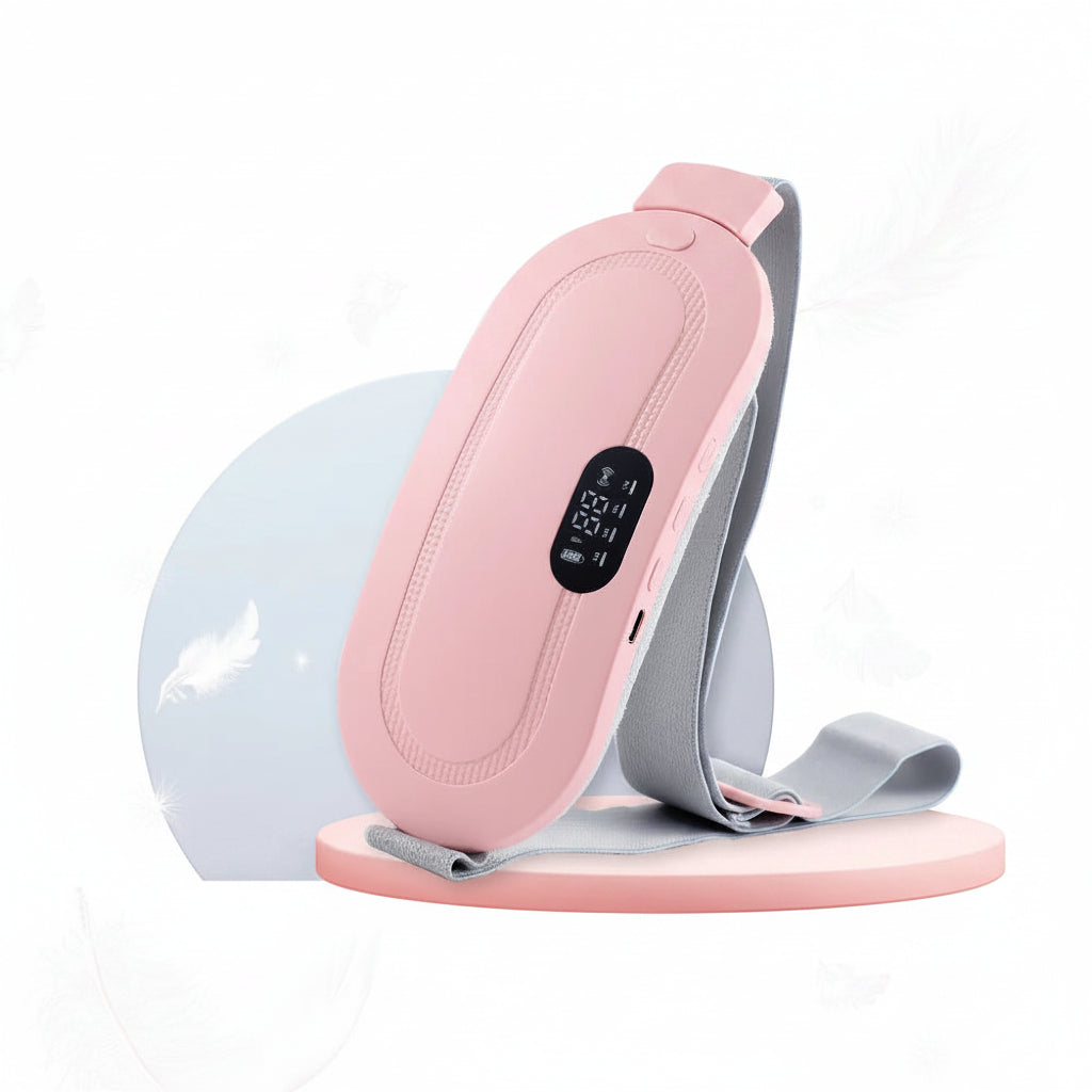 Vibrating Massager with Heating for Relief of Menstrual Cramps