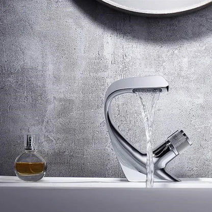 Elegant Waterfall Faucet - Stainless Steel Masterpiece
