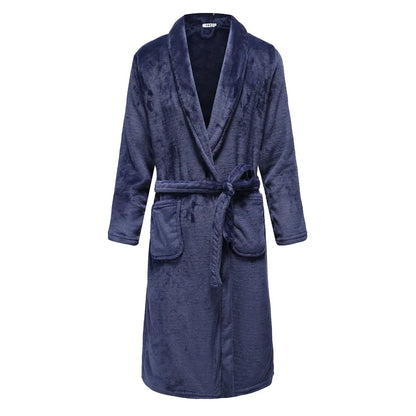 Luxurious Flannel Bathrobe for Men by Aura Banho