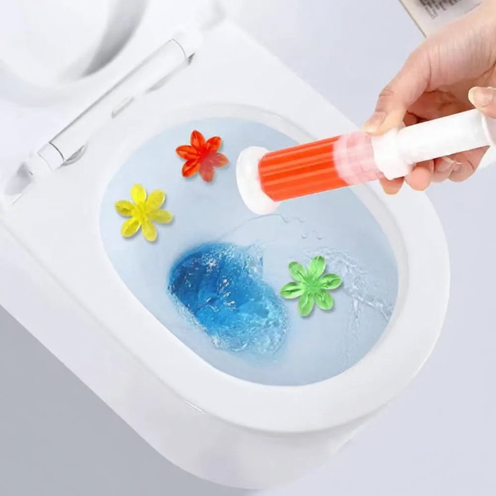 Flower Shaped Toilet Bowl Cleaner Gel