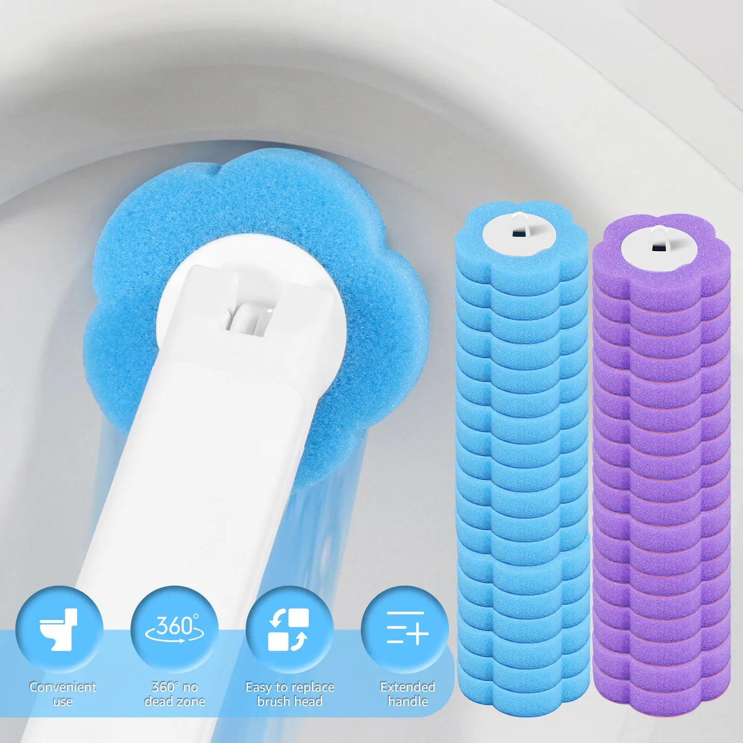 Cleaning Kit With Disposable Toilet Brush