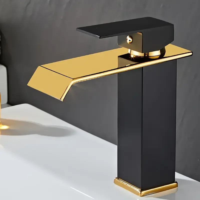 Glamorous Waterfall Bathroom Sink Faucet - Chrome Finish
