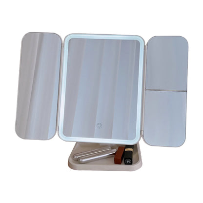 Trifold Makeup Mirror Led Lights makeup & Skin Care