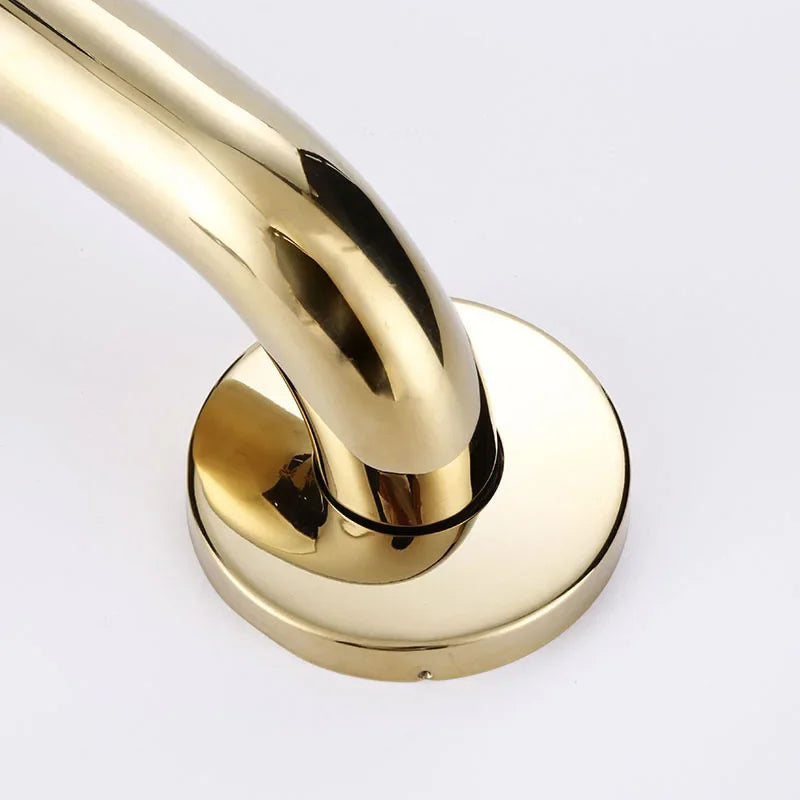 30/40/50cm banheira do banheiro corrimão latão acabamento dourado barra de apoio chuveiro suporte segurança alça toalheiro