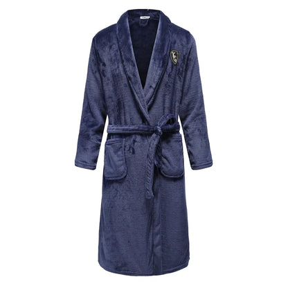 Luxurious Flannel Bathrobe for Men by Aura Banho