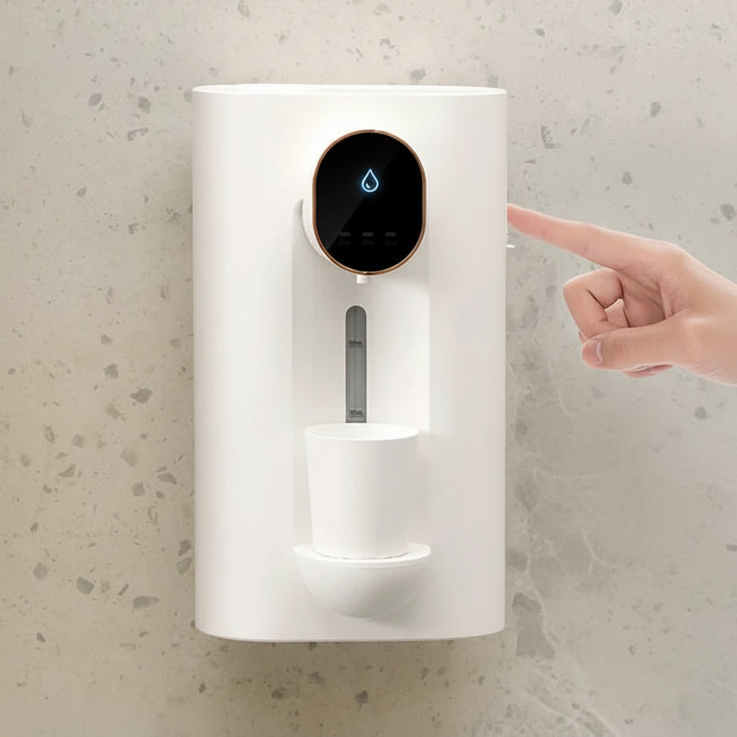 Smart Mouthwash Dispenser With Magnetic Cup