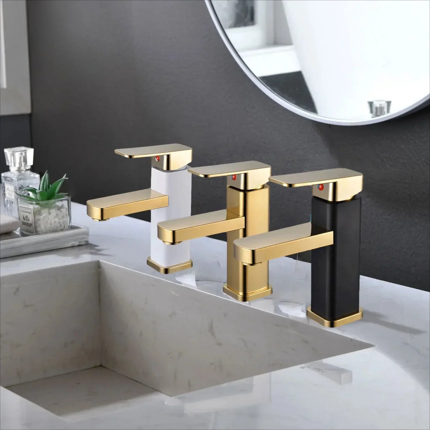 Bathroom Basin Faucet Stainless Steel Single Handle Hot and Cold Gold Mixing Tap  Household Modern Toilet Simple Tap Accessories