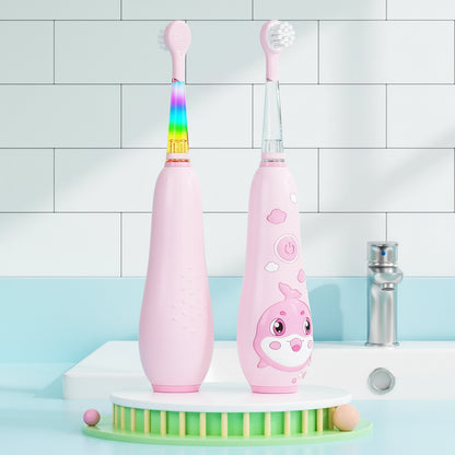 Seago Kids Electric Toothbrush With Colorful Dolphin Design