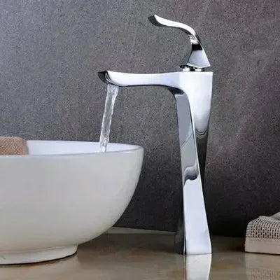 Elegant Black and Chrome Basin Faucet - Aura Banho