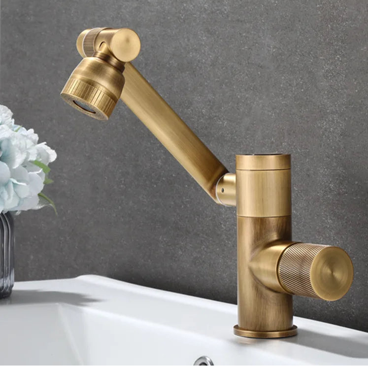 Smart LED Brass Bathroom Faucet with Digital Display