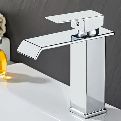 Glamorous Waterfall Bathroom Sink Faucet - Chrome Finish