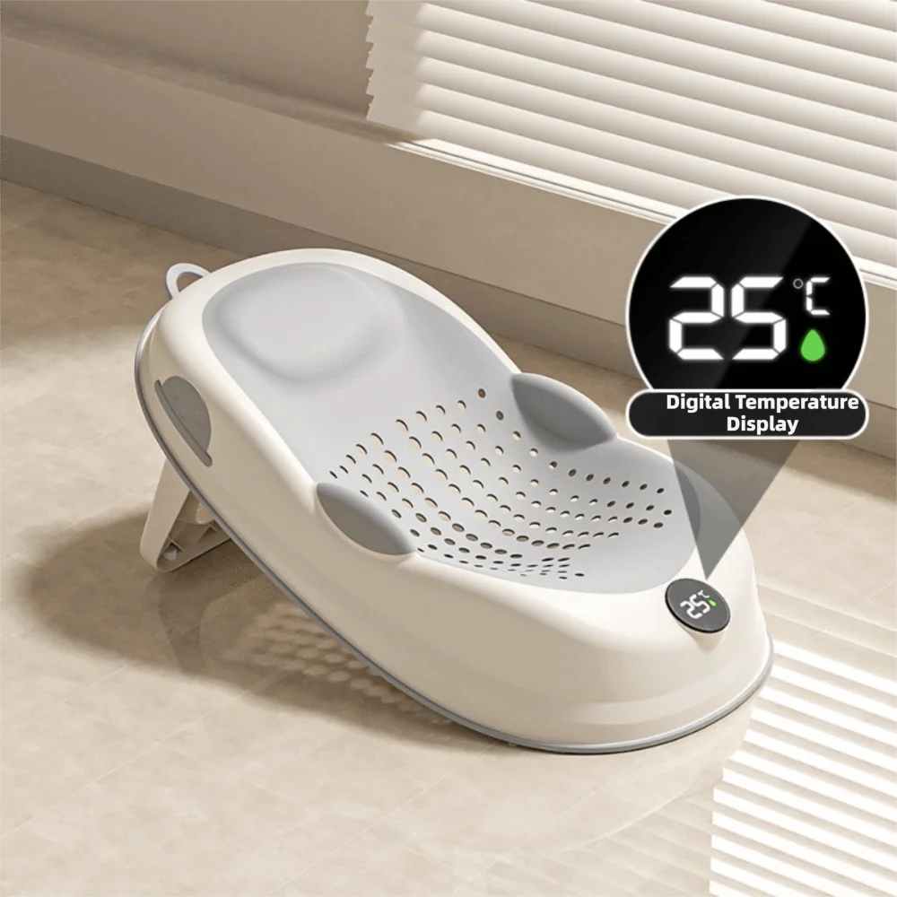 Baby Bath Support with Temperature Gauge