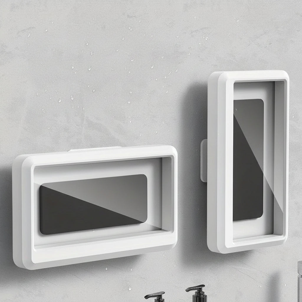 Waterproof and Anti-Fog Fixed Phone Case for the Bathroom