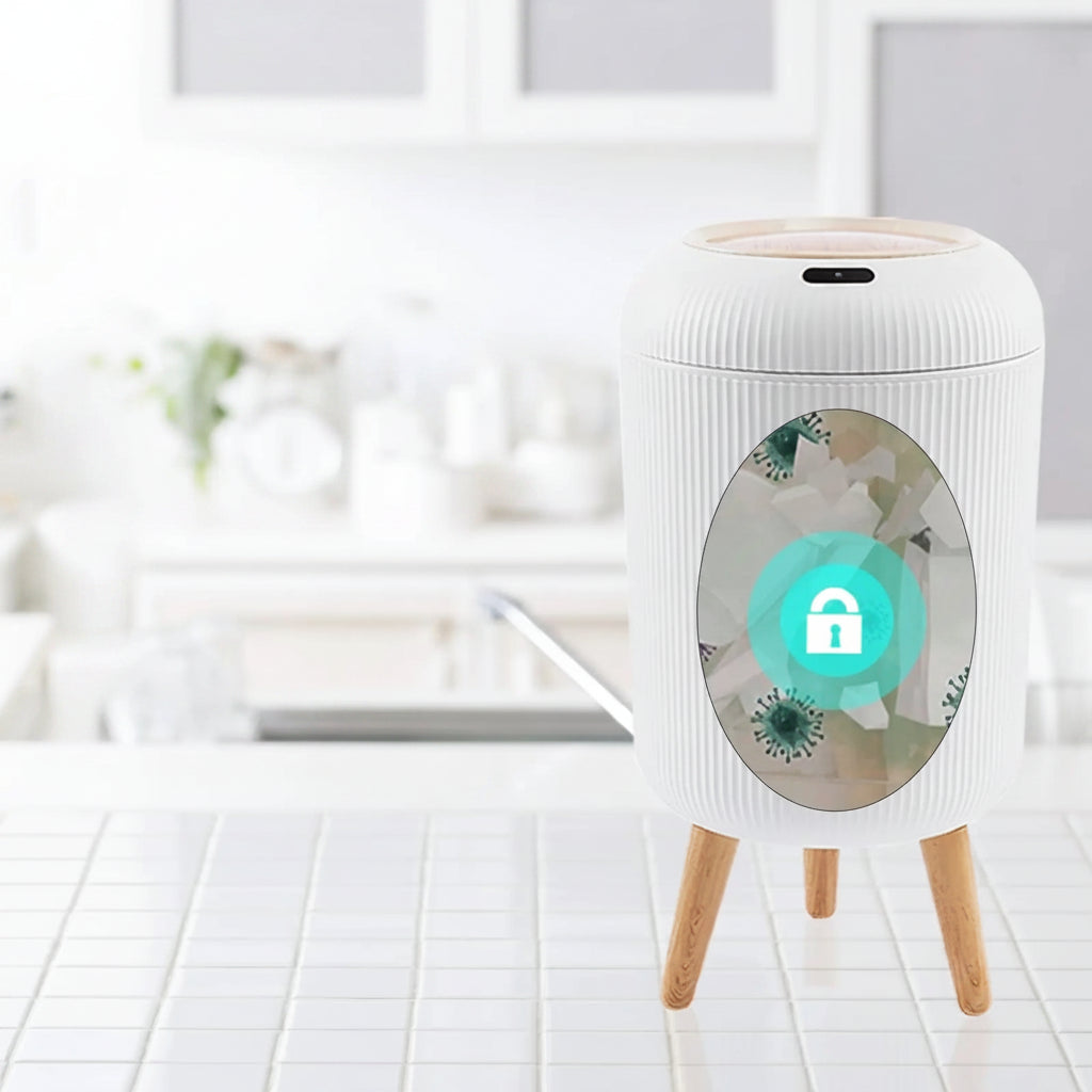 Bathroom Trash Can With Motion Sensor