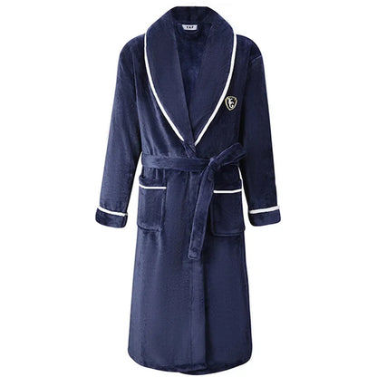 Luxurious Flannel Bathrobe for Men by Aura Banho