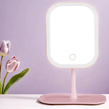 Mirror with LED Light for Makeup and Skin Care