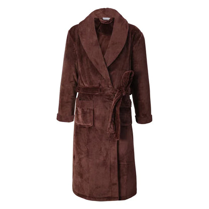 Luxurious Flannel Bathrobe for Men by Aura Banho