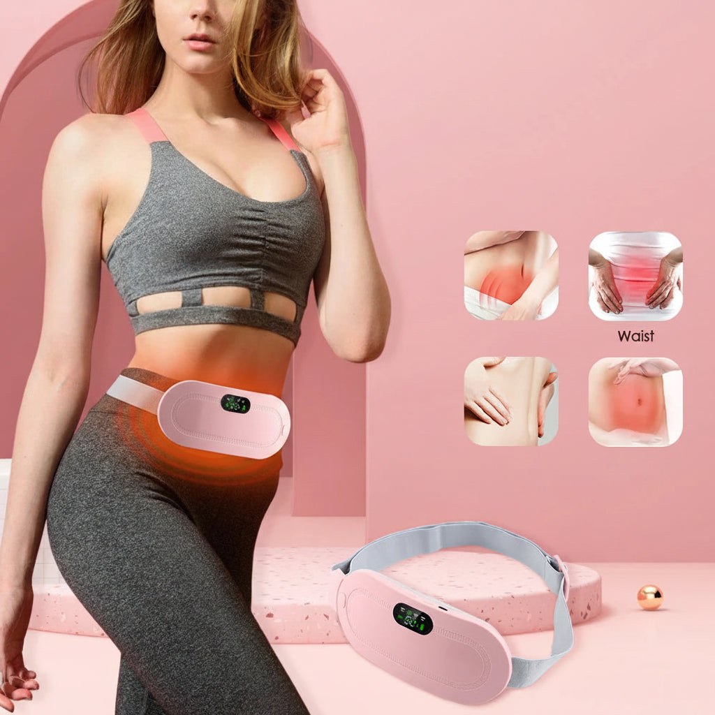 Vibrating Massager with Heating for Relief of Menstrual Cramps
