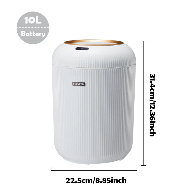 Bathroom Trash Can With Motion Sensor