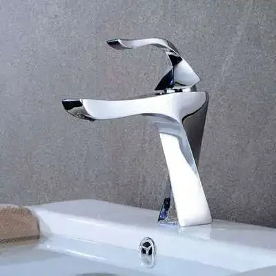 Elegant Black and Chrome Basin Faucet - Aura Banho