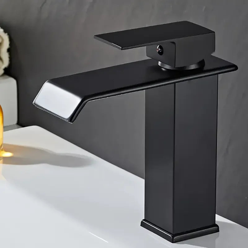 Glamorous Waterfall Bathroom Sink Faucet - Chrome Finish