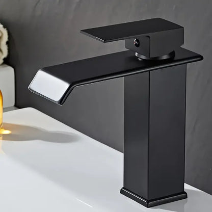 Glamorous Waterfall Bathroom Sink Faucet - Chrome Finish