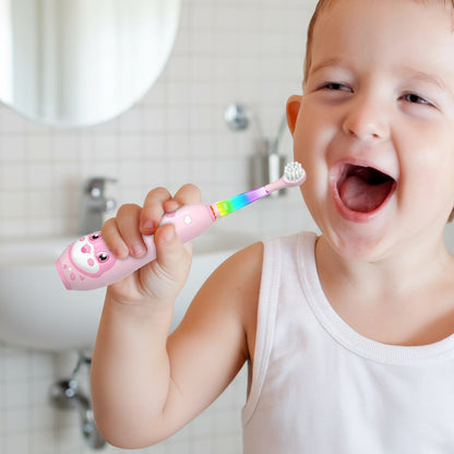 Seago Kids Electric Toothbrush With Colorful Dolphin Design
