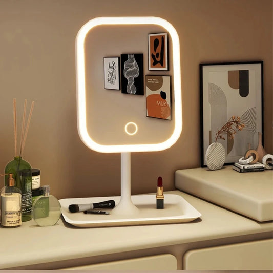 Mirror with LED Light for Makeup and Skin Care