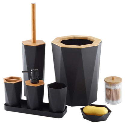 8-Piece Bathroom Accessories Set Aura Banho
