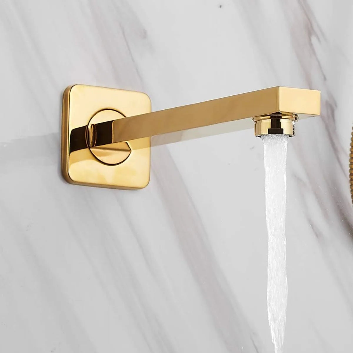 Conjunto de Chuveiro Montado na Parede com 3 Modos, Chuveiro de Mão com Display LED, em Latão e ABS para Banheiro, Hotel e Casa, Sistema de Chuveiro Moderno