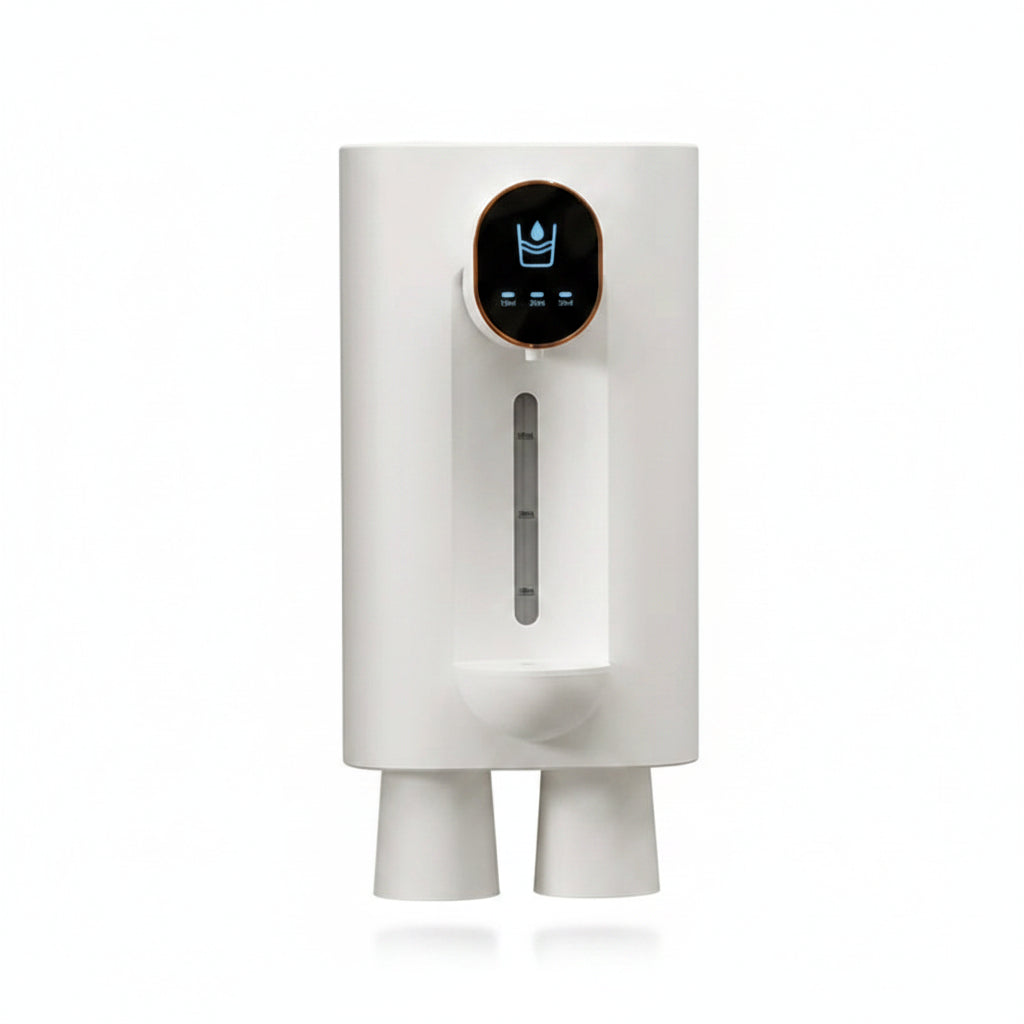 Smart Mouthwash Dispenser With Magnetic Cup