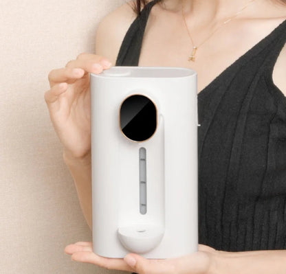 Smart Mouthwash Dispenser With Magnetic Cup