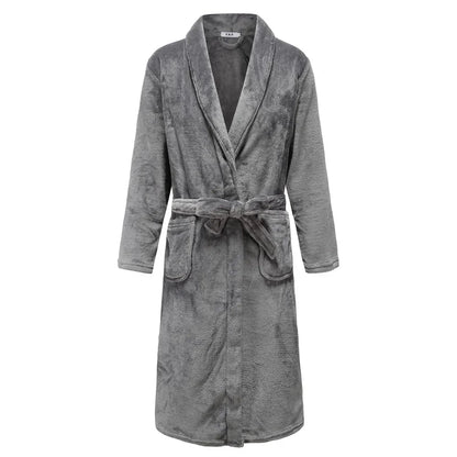 Luxurious Flannel Bathrobe for Men by Aura Banho