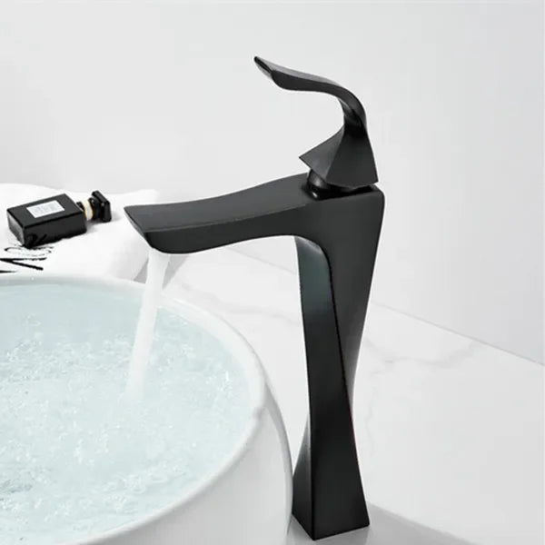 Elegant Black and Chrome Basin Faucet - Aura Banho