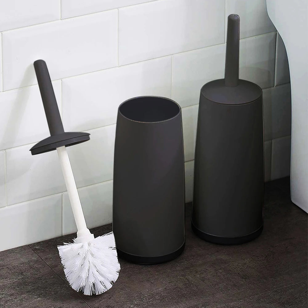 Deluxe Toilet Brush Set Extra-Long Handle Flexible Head No Dead Corner Design Effective Bathroom Cleaning Brush Cleaning Supplie