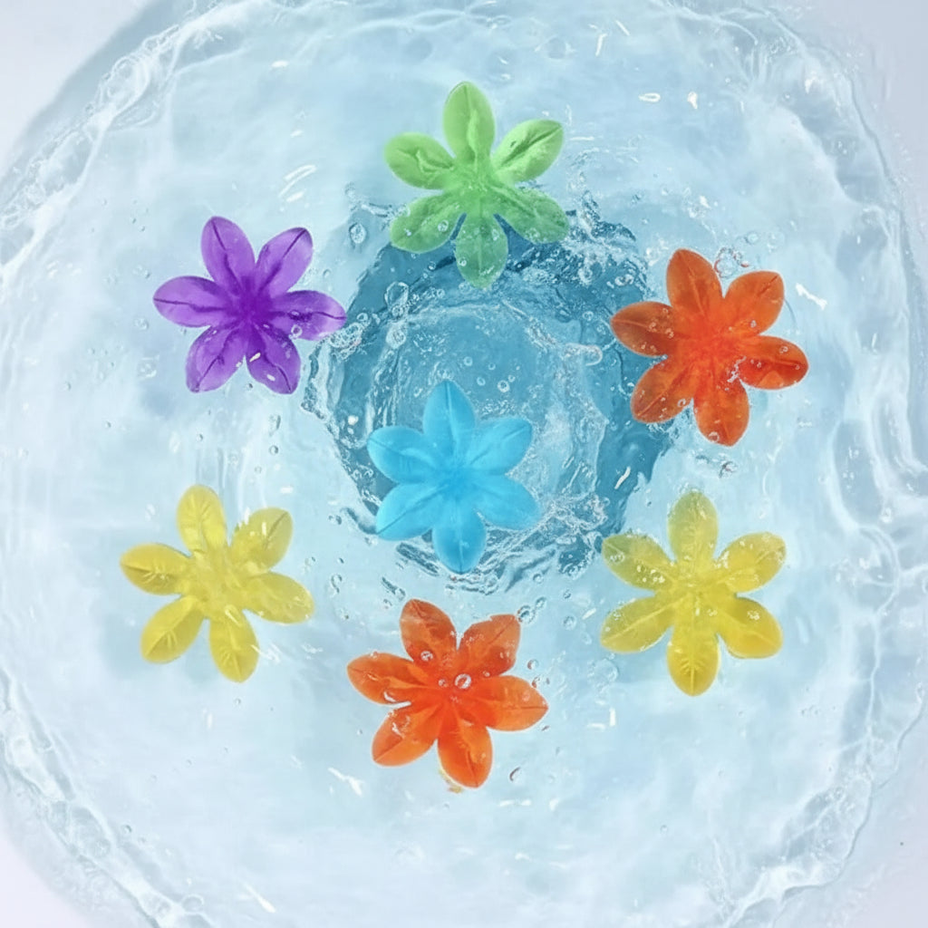 Flower Shaped Toilet Bowl Cleaner Gel