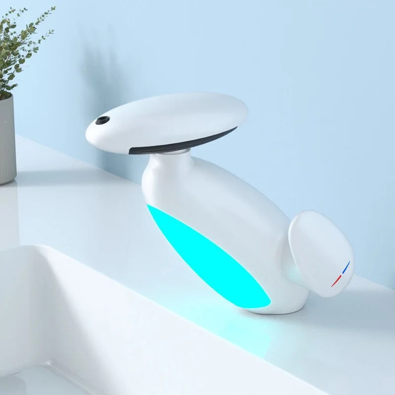 Aura Banho LED Bathroom Faucet with Pull-Out Spray