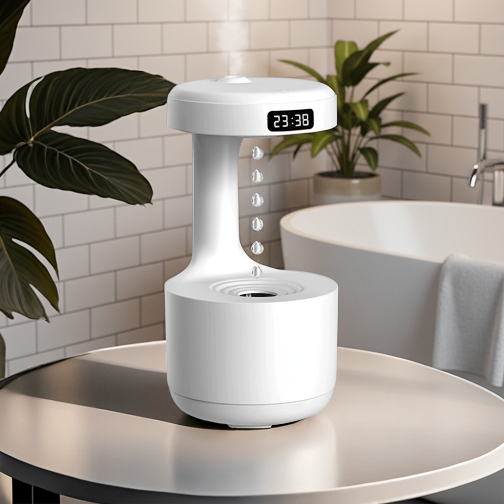 Compact LED Display Humidifier for Any Room