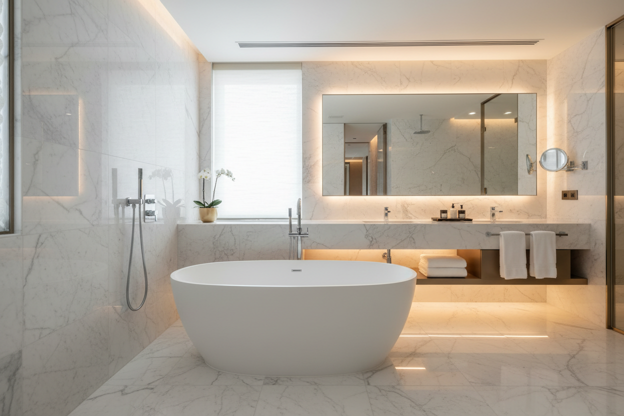 sophisticated bathroom